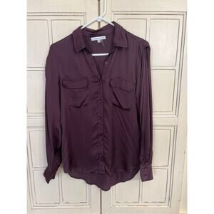 Young Fabulous & Broke size XS plum colored viscose blouse top